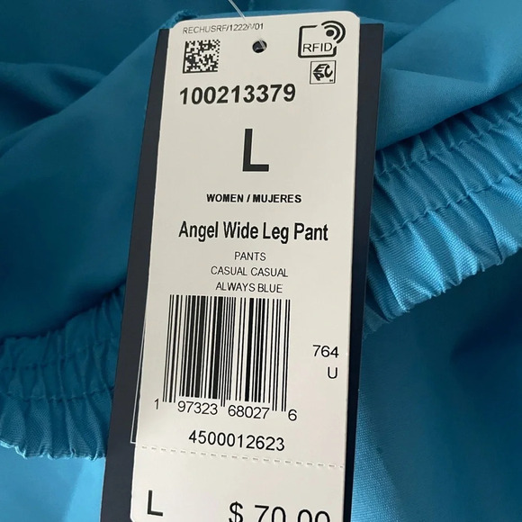 NWT REEBOK X Women’s Angel Wide Leg Pant Large in Always Blue Streetwear Baddie - Picture 7 of 16